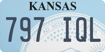 KS license plate 797IQL