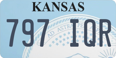 KS license plate 797IQR