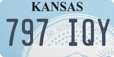 KS license plate 797IQY