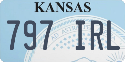 KS license plate 797IRL