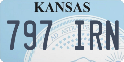 KS license plate 797IRN