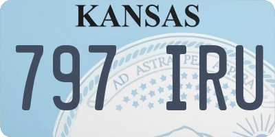 KS license plate 797IRU