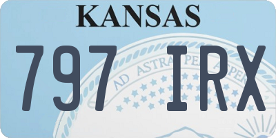 KS license plate 797IRX