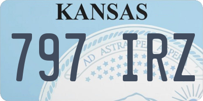 KS license plate 797IRZ