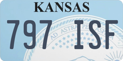 KS license plate 797ISF