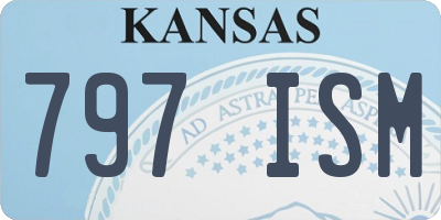 KS license plate 797ISM