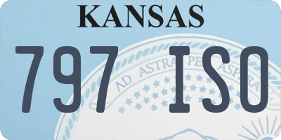 KS license plate 797ISO