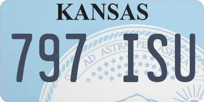KS license plate 797ISU