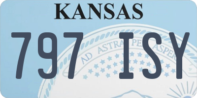 KS license plate 797ISY