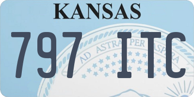 KS license plate 797ITC