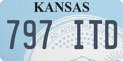 KS license plate 797ITD