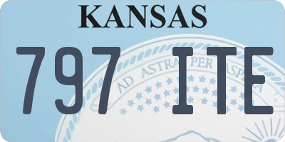 KS license plate 797ITE
