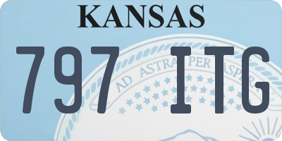 KS license plate 797ITG