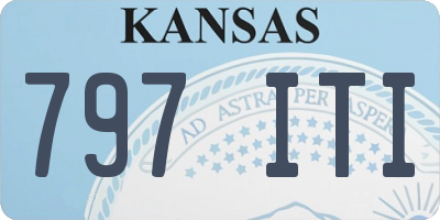 KS license plate 797ITI