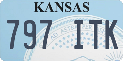 KS license plate 797ITK