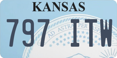 KS license plate 797ITW