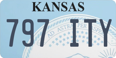 KS license plate 797ITY