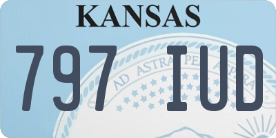 KS license plate 797IUD