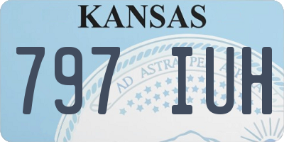 KS license plate 797IUH