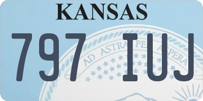 KS license plate 797IUJ