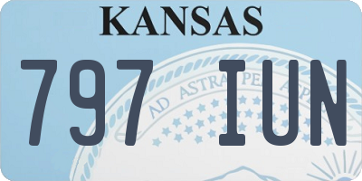KS license plate 797IUN