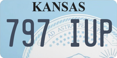 KS license plate 797IUP