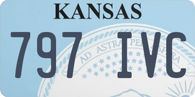KS license plate 797IVC