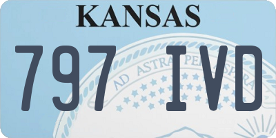 KS license plate 797IVD