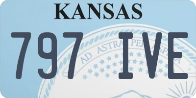 KS license plate 797IVE