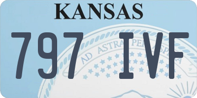 KS license plate 797IVF