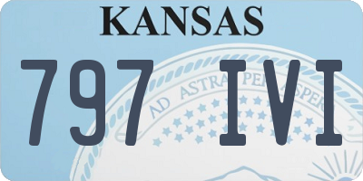 KS license plate 797IVI