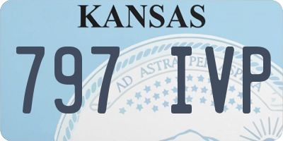 KS license plate 797IVP