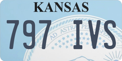 KS license plate 797IVS