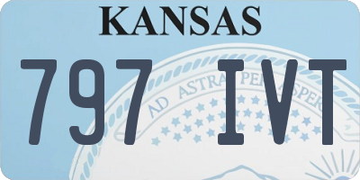 KS license plate 797IVT