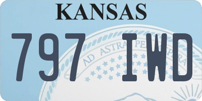 KS license plate 797IWD