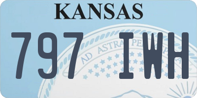KS license plate 797IWH