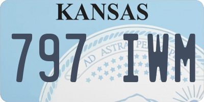 KS license plate 797IWM