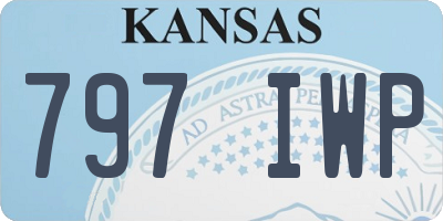 KS license plate 797IWP