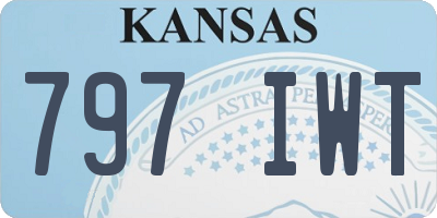 KS license plate 797IWT