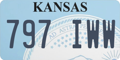 KS license plate 797IWW