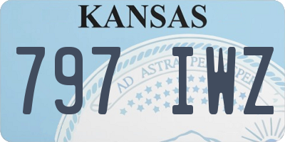 KS license plate 797IWZ