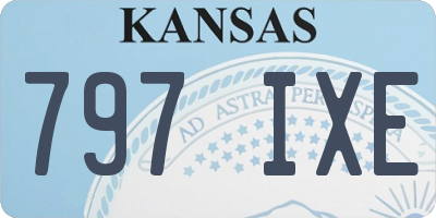 KS license plate 797IXE