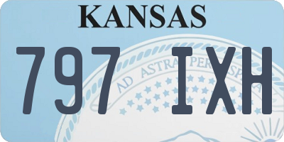 KS license plate 797IXH