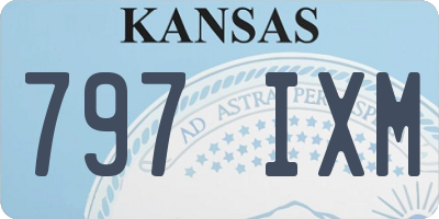 KS license plate 797IXM