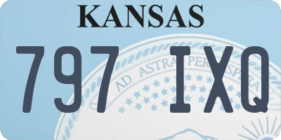 KS license plate 797IXQ
