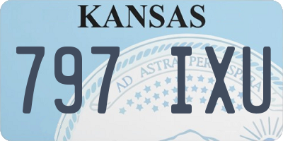 KS license plate 797IXU