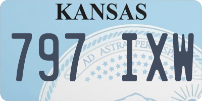KS license plate 797IXW