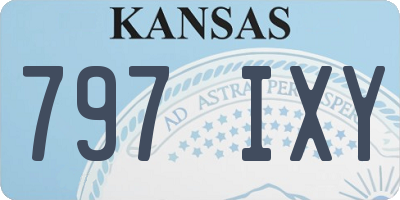 KS license plate 797IXY