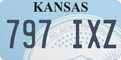 KS license plate 797IXZ