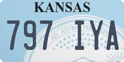 KS license plate 797IYA